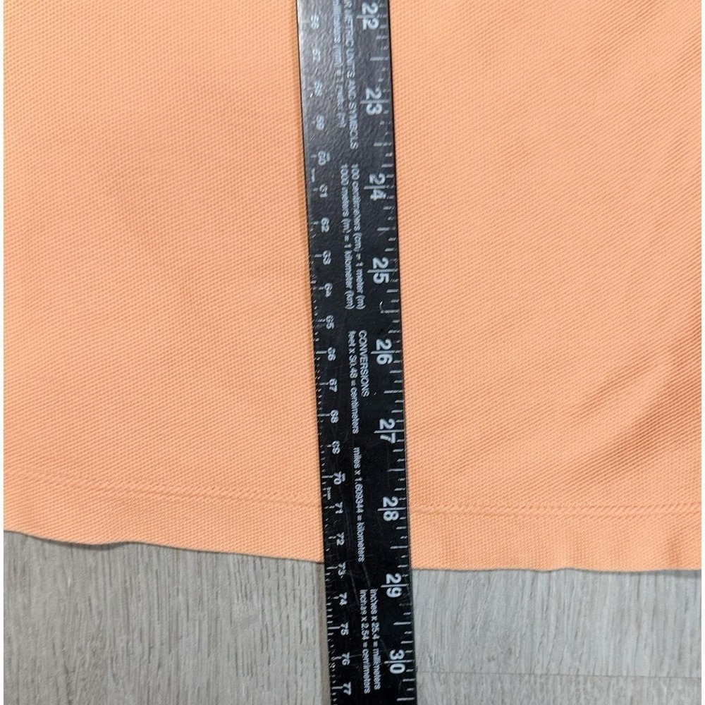 Patagonia Organic Cotton Polo Shirt Mens Size XL Short Sleeve Pique Knit Orange - Picture 6 of 7